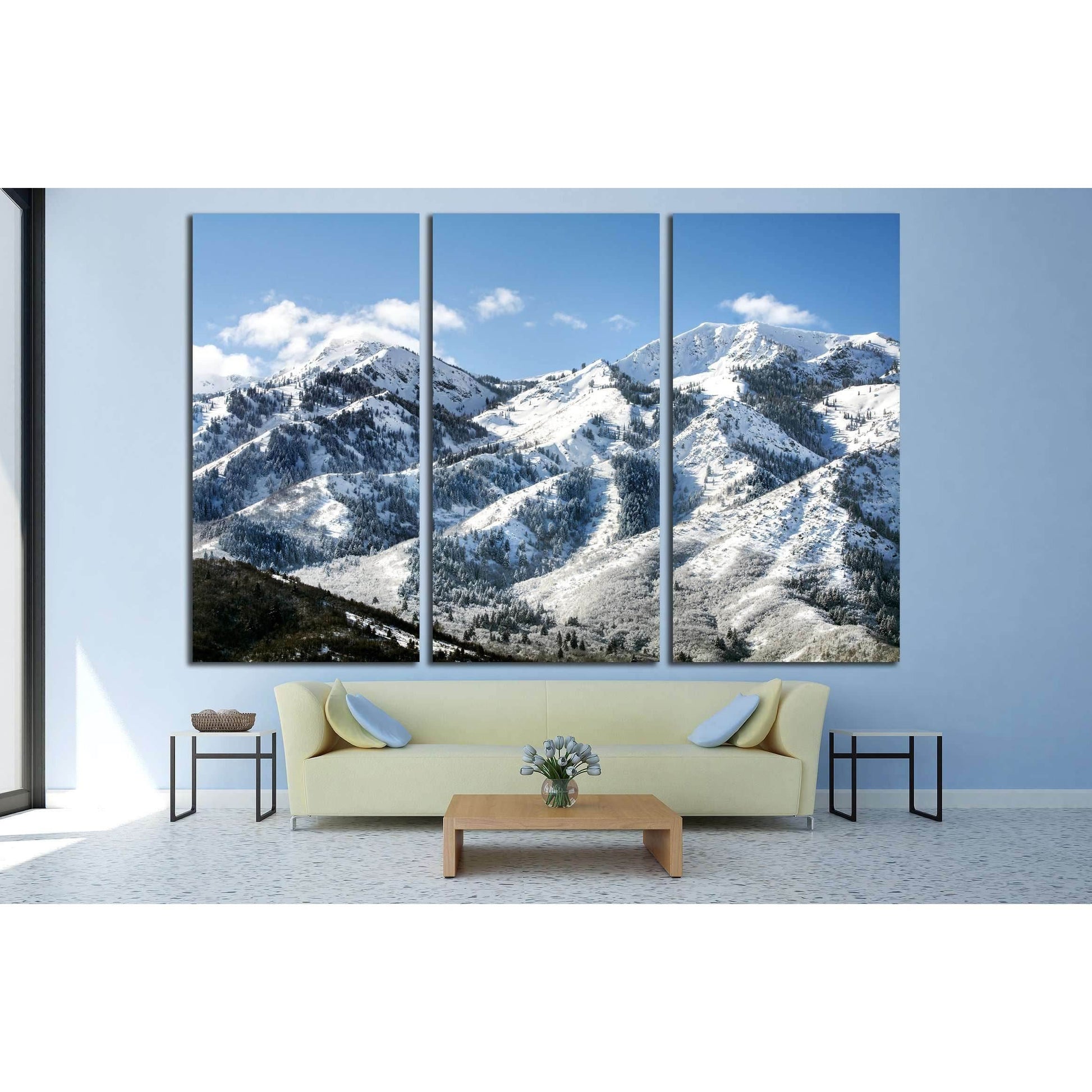 snow mountains and forest №3204 Ready to Hang Canvas PrintCanvas art arrives ready to hang, with hanging accessories included and no additional framing required. Every canvas print is hand-crafted, made on-demand at our workshop and expertly stretched aro