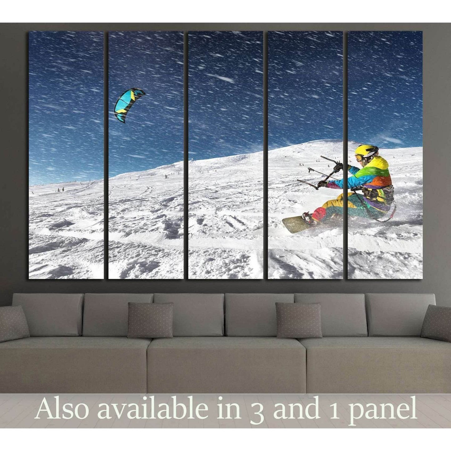 Snowboarder №178 Ready to Hang Canvas Print - Zellart Canvas Prints ALL_Products, wd-178
