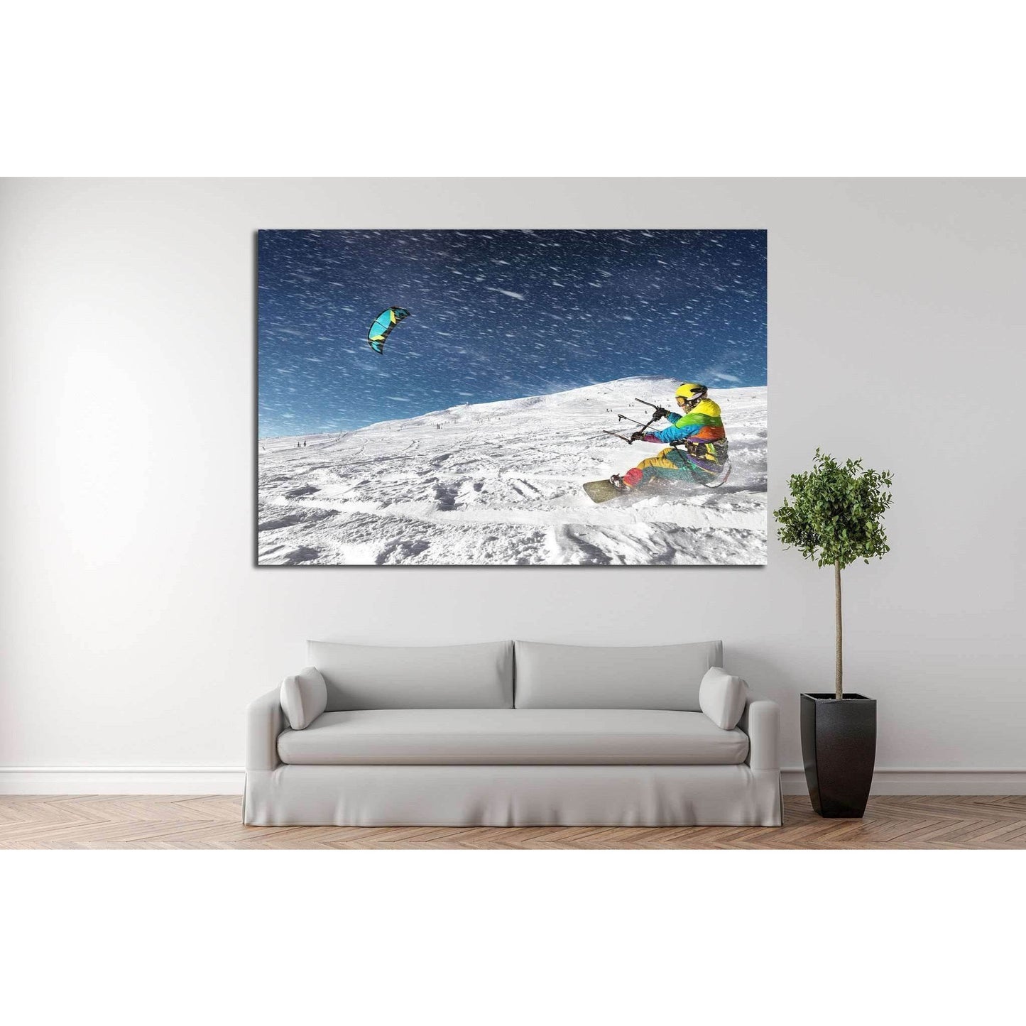 Snowboarder №178 Ready to Hang Canvas Print - Zellart Canvas Prints ALL_Products, wd-178
