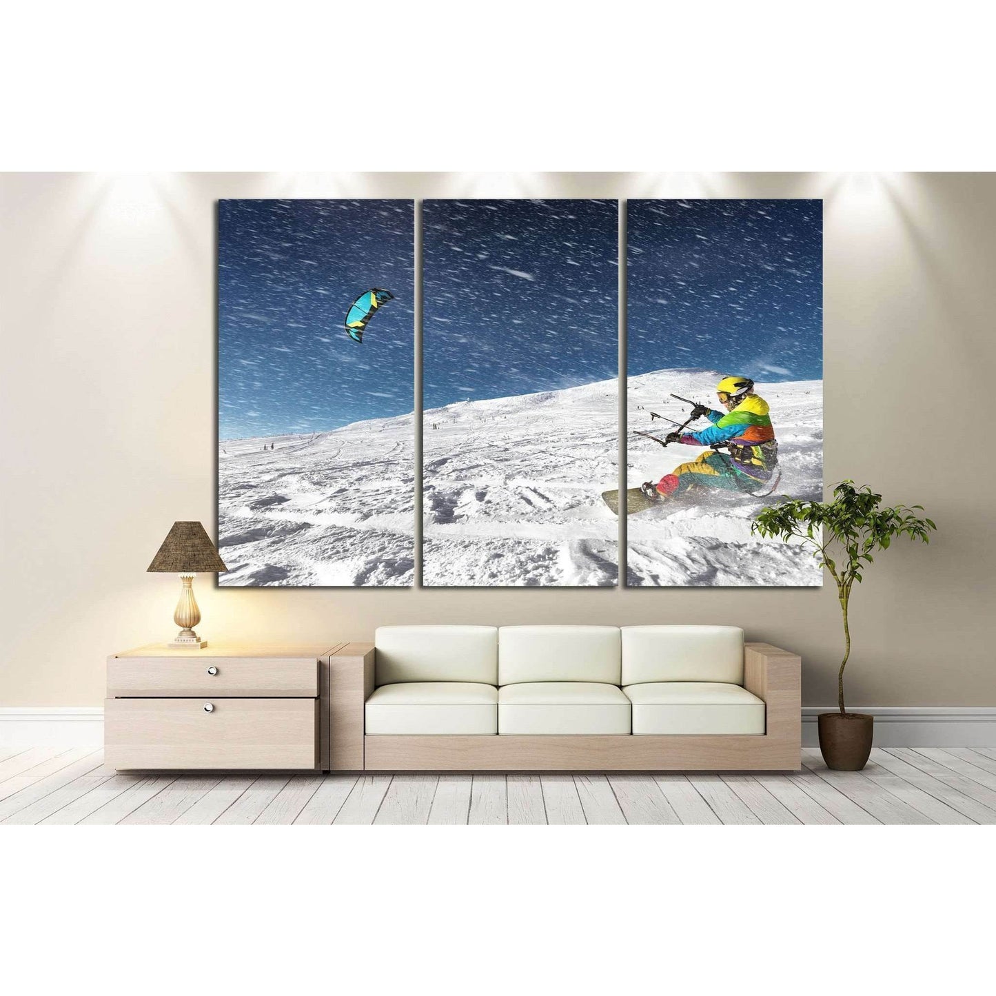 Snowboarder №178 Ready to Hang Canvas Print - Zellart Canvas Prints ALL_Products, wd-178