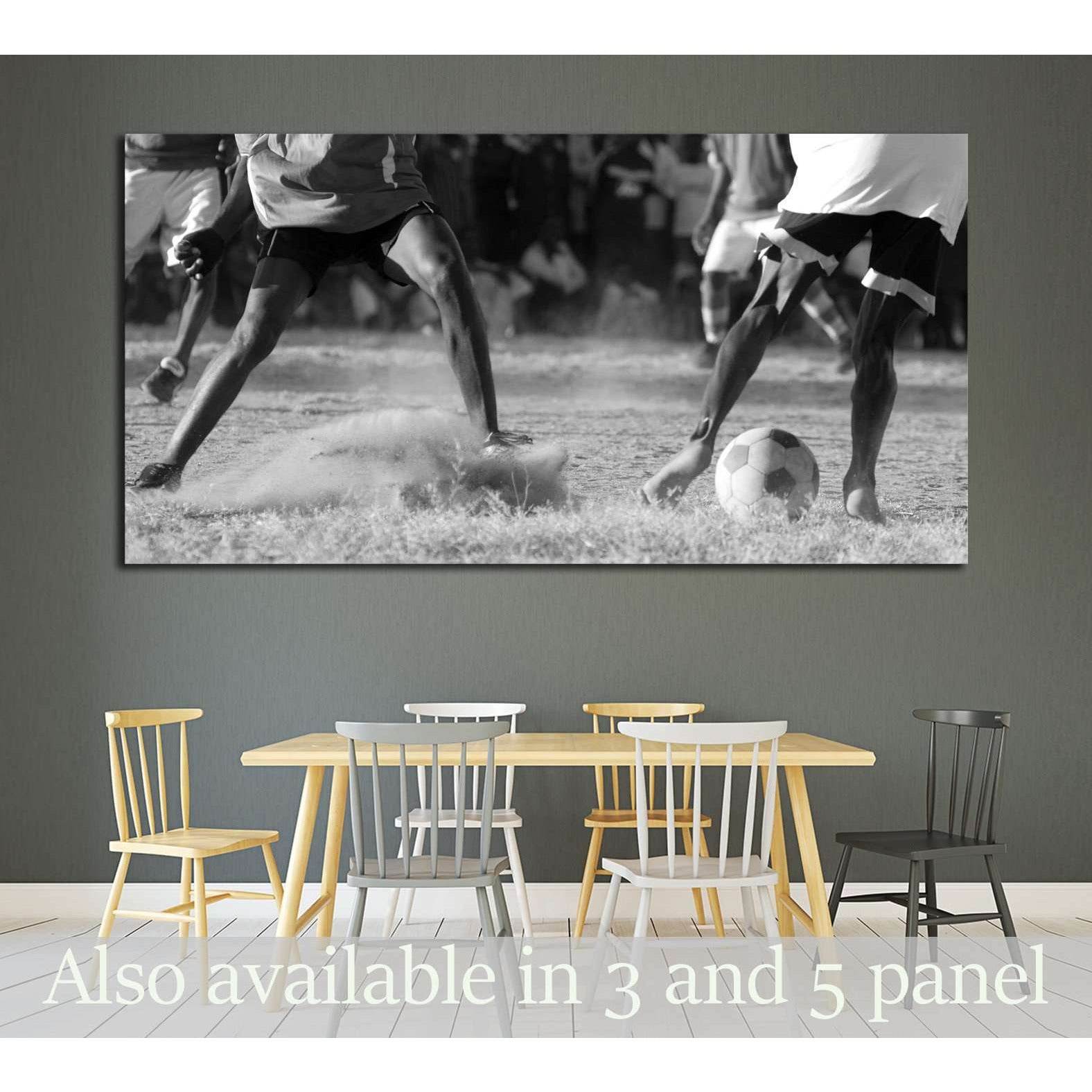 Soccer Match №2121 Ready to Hang Canvas PrintCanvas art arrives ready to hang, with hanging accessories included and no additional framing required. Every canvas print is hand-crafted, made on-demand at our workshop and expertly stretched around 100% Nort