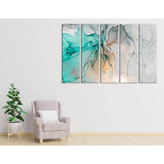 Soft Colorful Abstract №04347 Ready to Hang Canvas Print - Zellart Canvas Prints ALL_Products