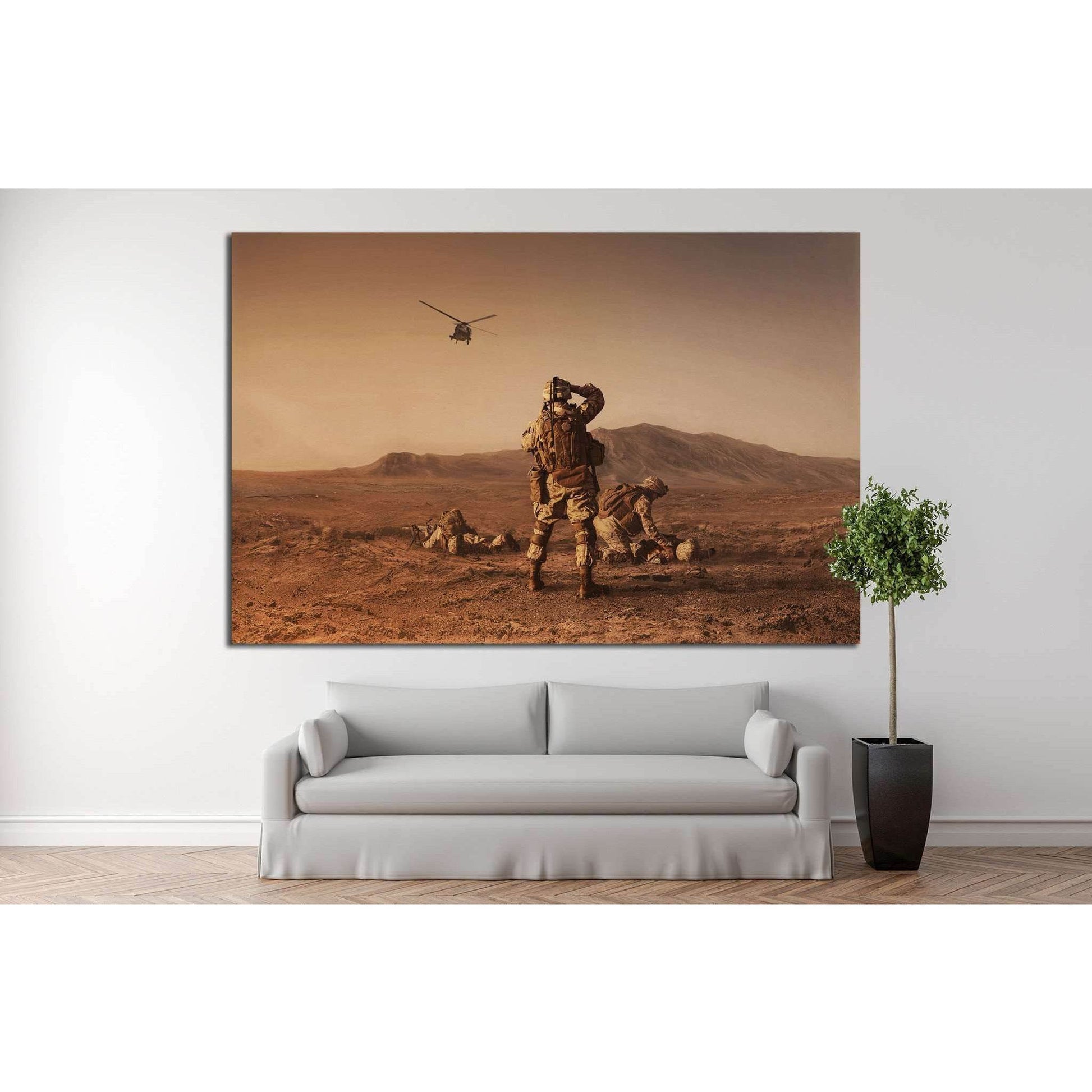 Soldiers №6 Ready to Hang Canvas Print - Zellart Canvas Prints ALL_Products, s-6