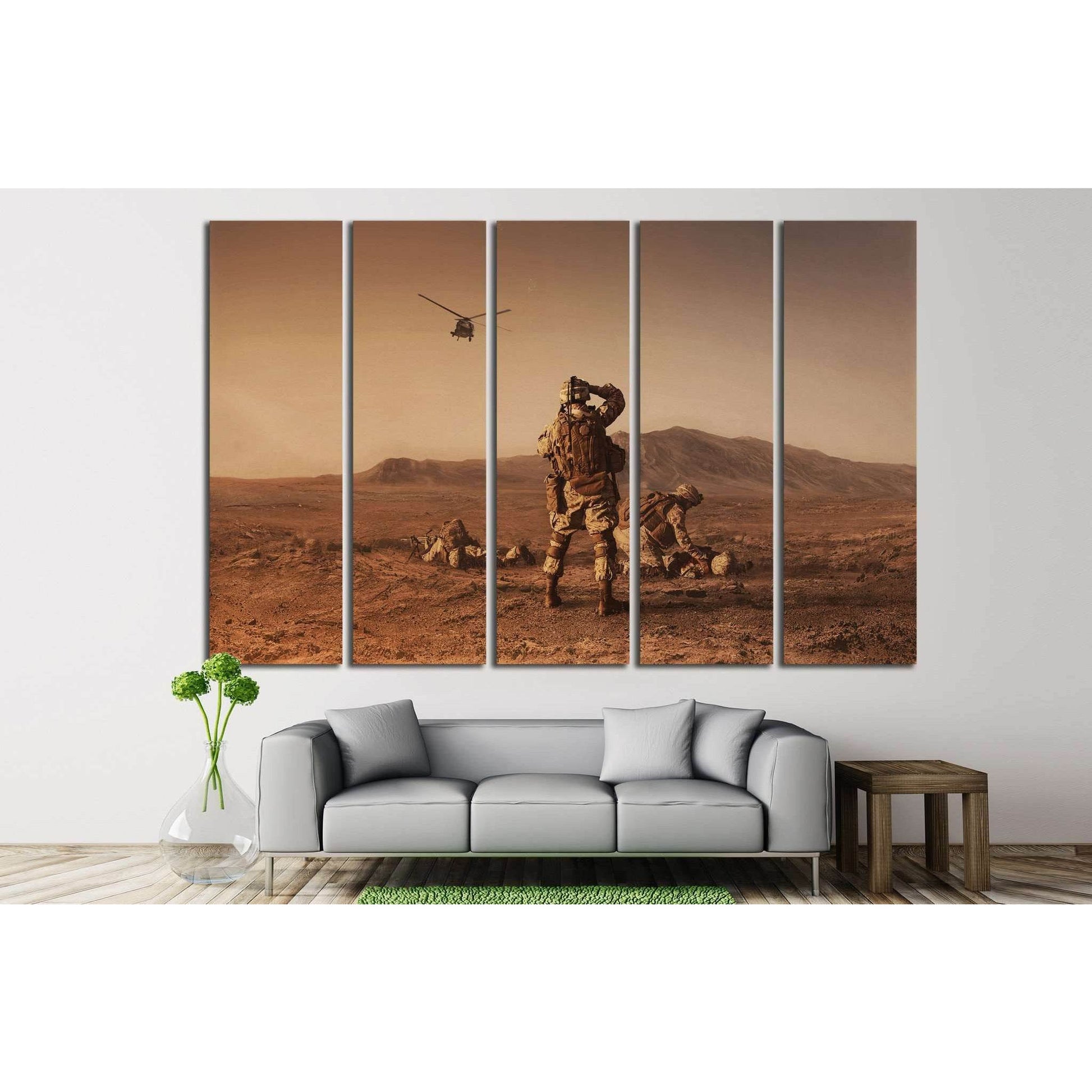 Soldiers №6 Ready to Hang Canvas Print - Zellart Canvas Prints ALL_Products, s-6