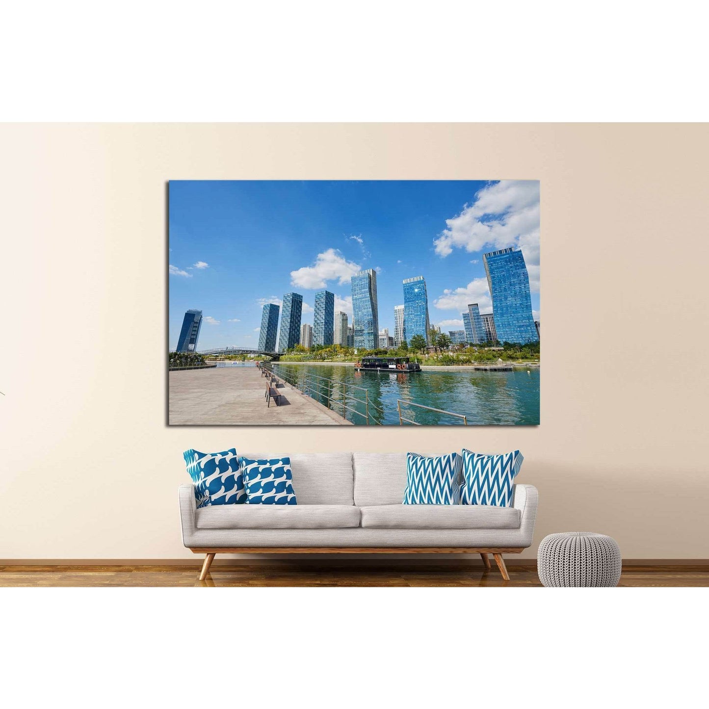 Songdo, Korea №1185 Ready to Hang Canvas Print - Zellart Canvas Prints ALL_Products, s-1185