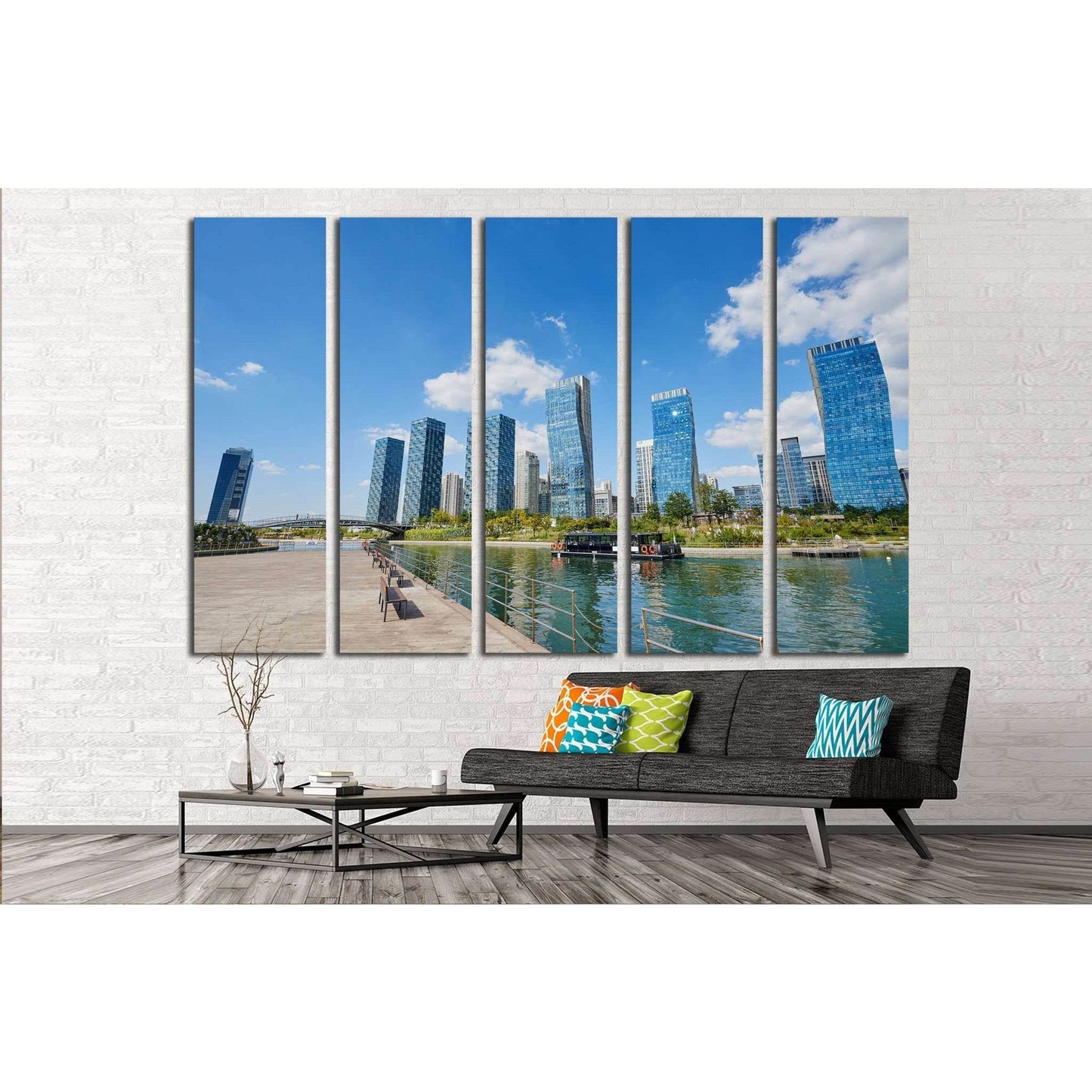 Songdo, Korea №1185 Ready to Hang Canvas Print - Zellart Canvas Prints ALL_Products, s-1185