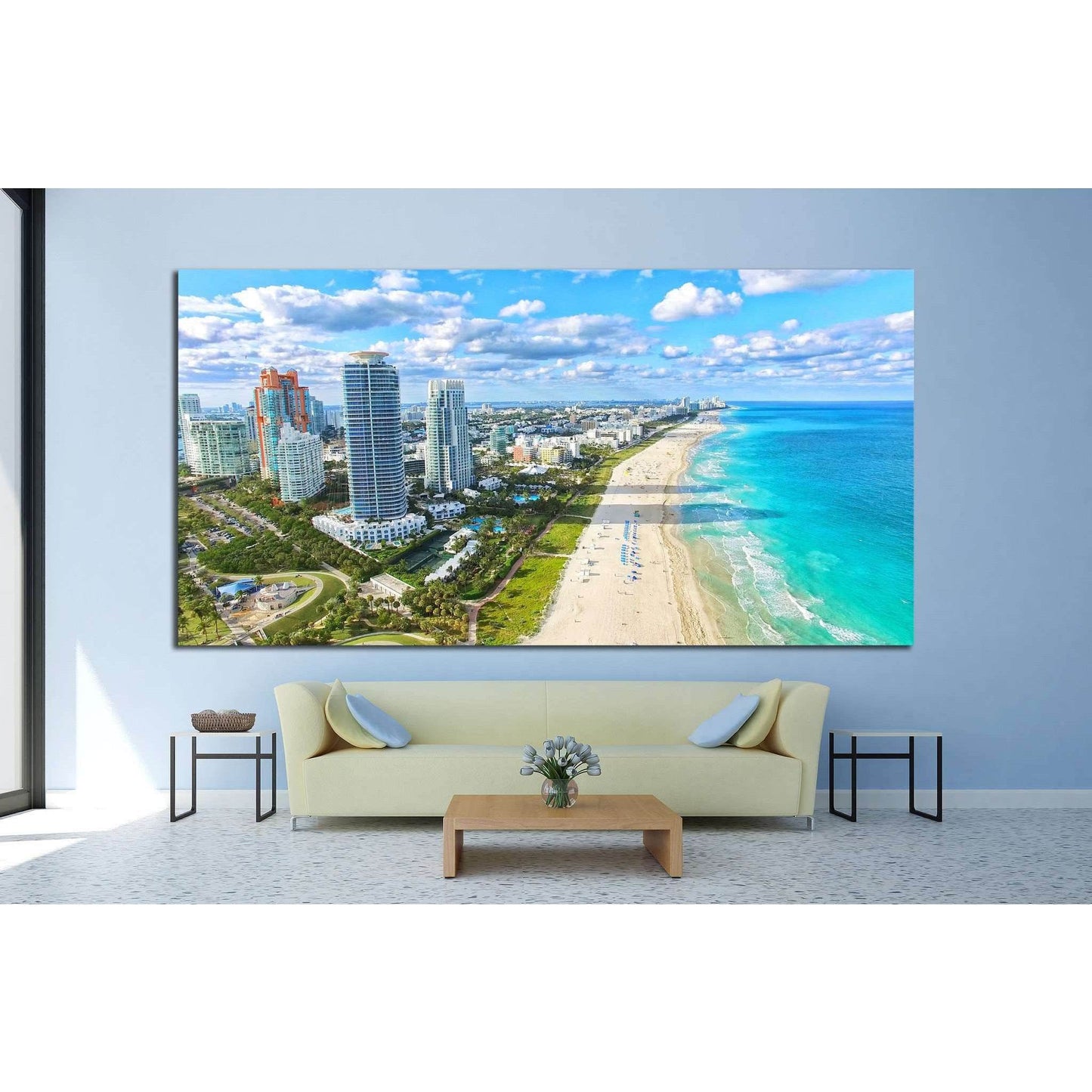South Beach, Miami Beach, Florida №1233 Ready to Hang Canvas PrintCanvas art arrives ready to hang, with hanging accessories included and no additional framing required. Every canvas print is hand-crafted, made on-demand at our workshop and expertly stret