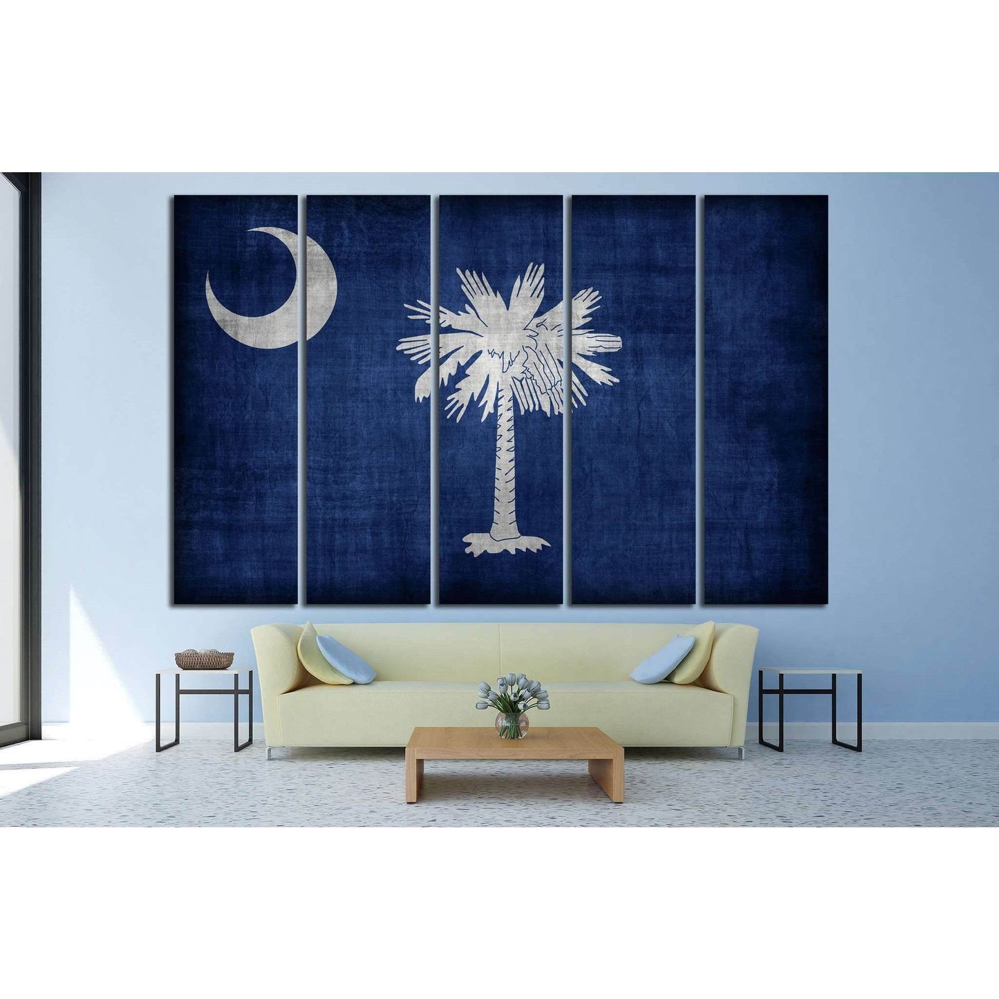 South Carolina flag №685 Ready to Hang Canvas Print - Zellart Canvas Prints ALL_Products, s-685