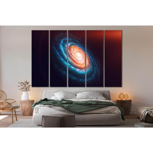 Space Galaxy №SL439 Ready to Hang Canvas Print - Zellart Canvas Prints 0new, ALL_Products, Astronomy & Space Canvas Wall Art