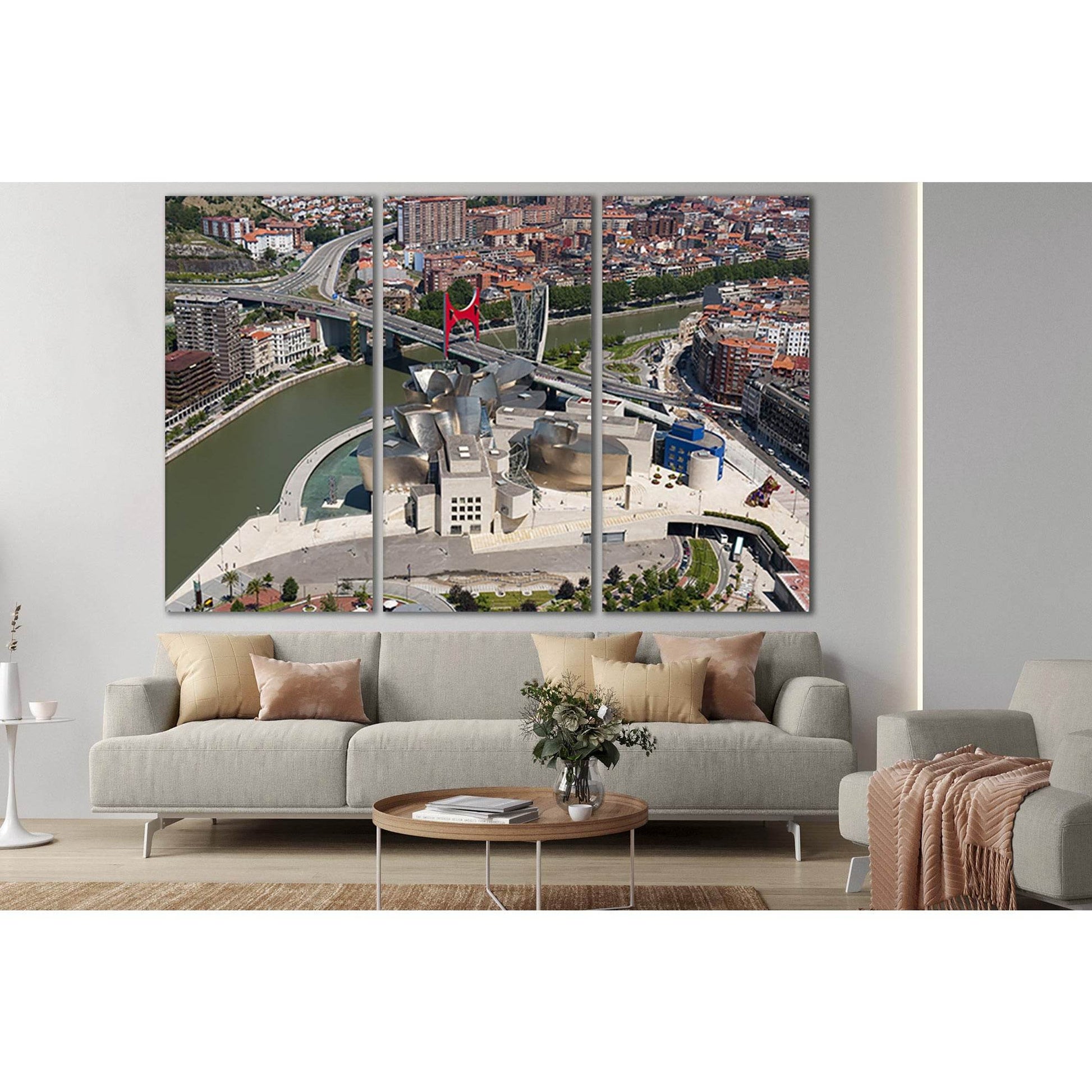 Spain City Bilbao №SL312 Ready to Hang Canvas Print - Zellart Canvas Prints 0new, ALL_Products, Cityscapes & Skylines