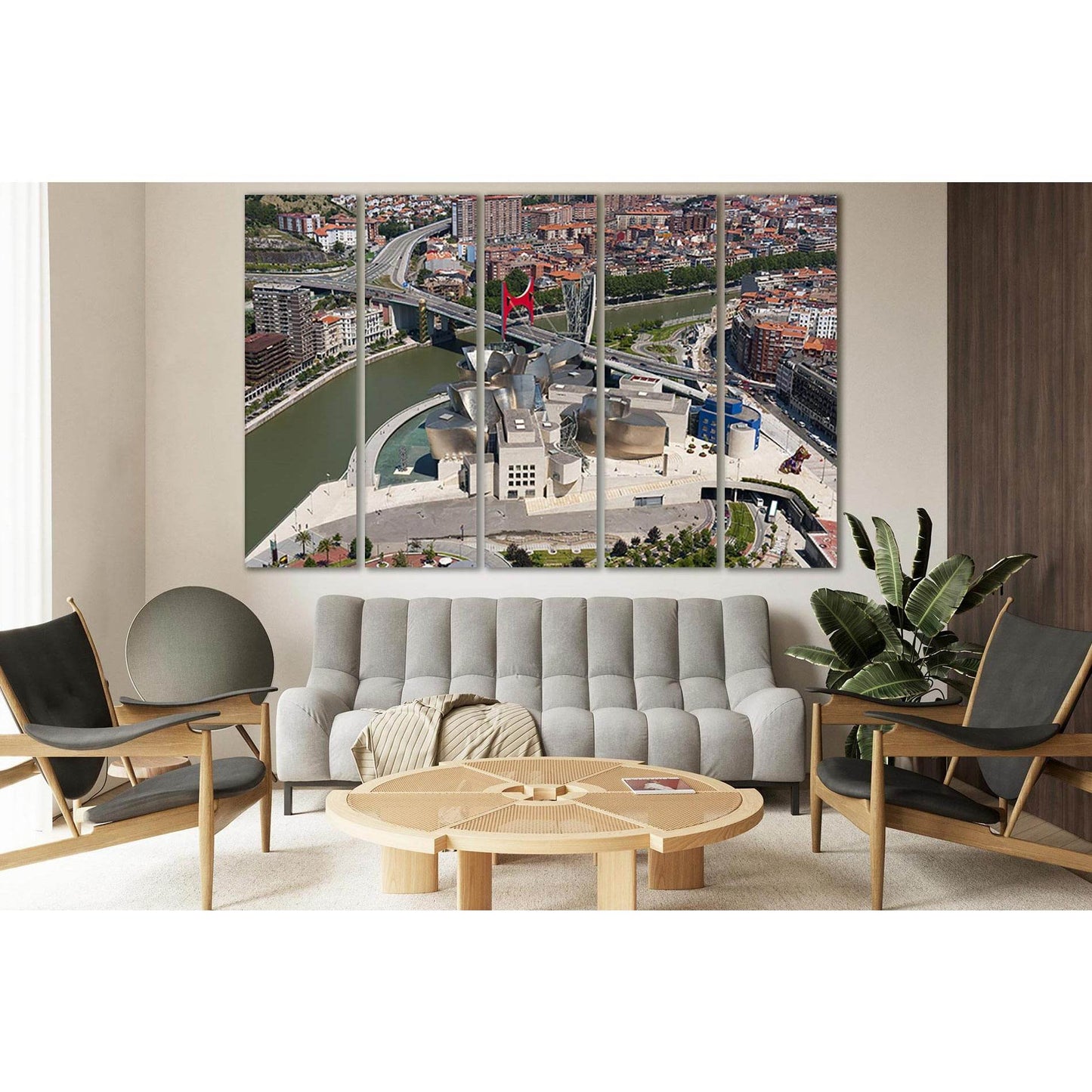 Spain City Bilbao №SL312 Ready to Hang Canvas Print - Zellart Canvas Prints 0new, ALL_Products, Cityscapes & Skylines