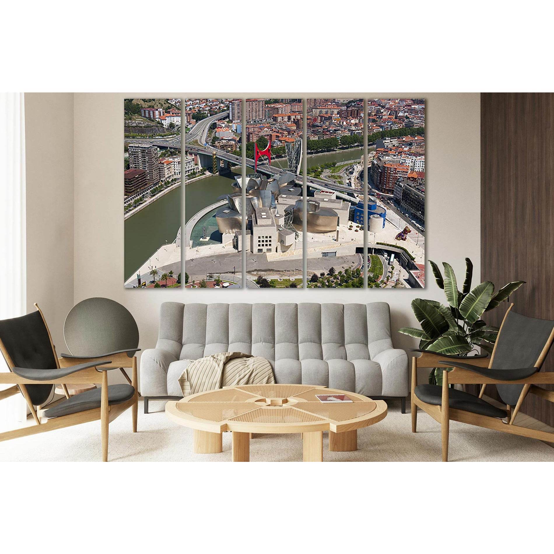 Spain City Bilbao №SL312 Ready to Hang Canvas Print - Zellart Canvas Prints 0new, ALL_Products, Cityscapes & Skylines