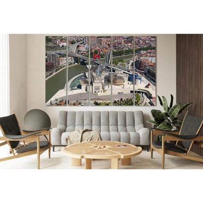 Spain City Bilbao №SL312 Ready to Hang Canvas Print - Zellart Canvas Prints 0new, ALL_Products, Cityscapes & Skylines