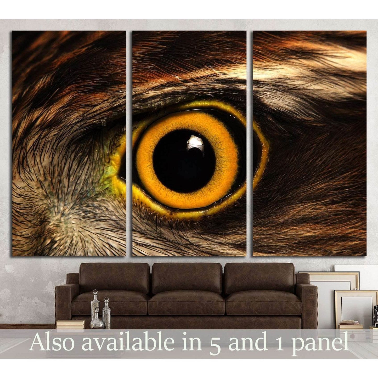 Sparrow-hawk eye №1862 Ready to Hang Canvas Print - Zellart Canvas Prints ALL_Products, s-1862