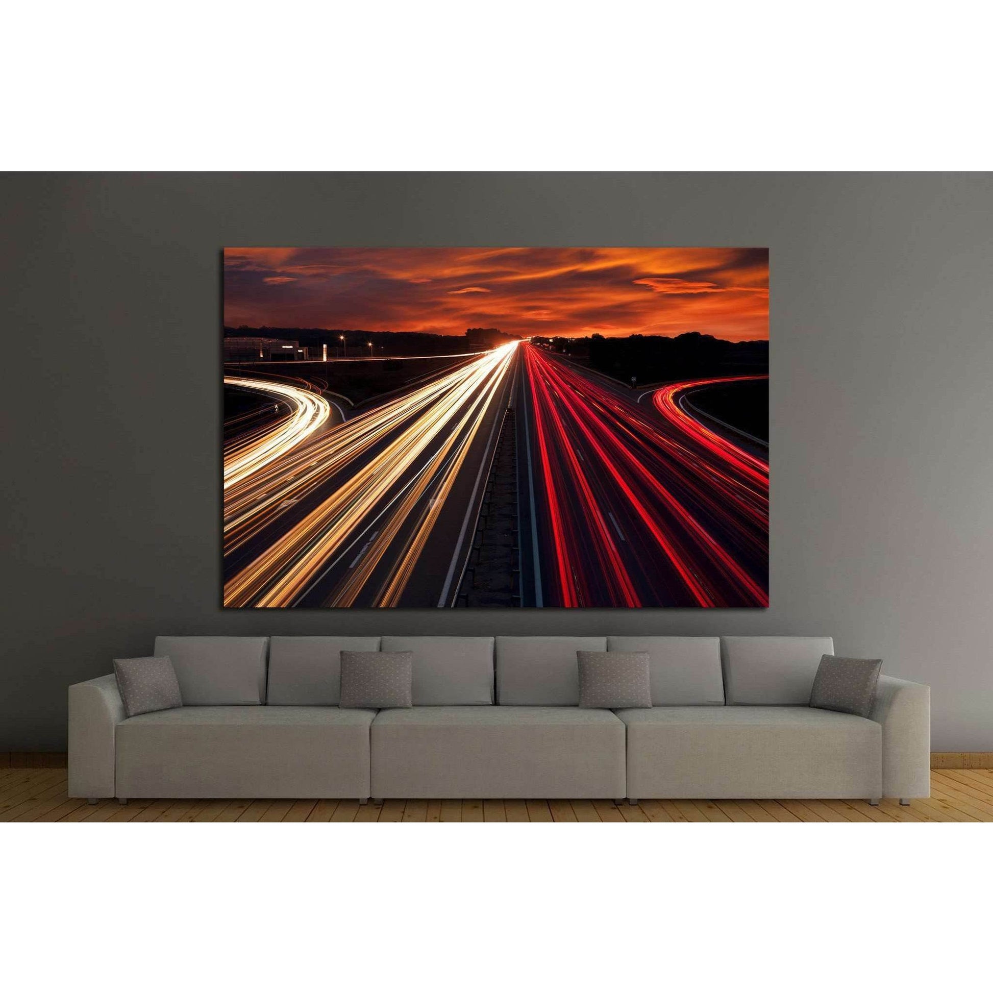 Speed Traffic №1045 Ready to Hang Canvas Print - Zellart Canvas Prints ALL_Products, s-1045