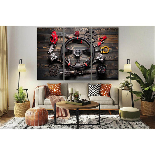 Sport Car Accessory №SL754 Ready to Hang Canvas Print - Zellart Canvas Prints 0new, ALL_Products, Engine, Engines Wall Art