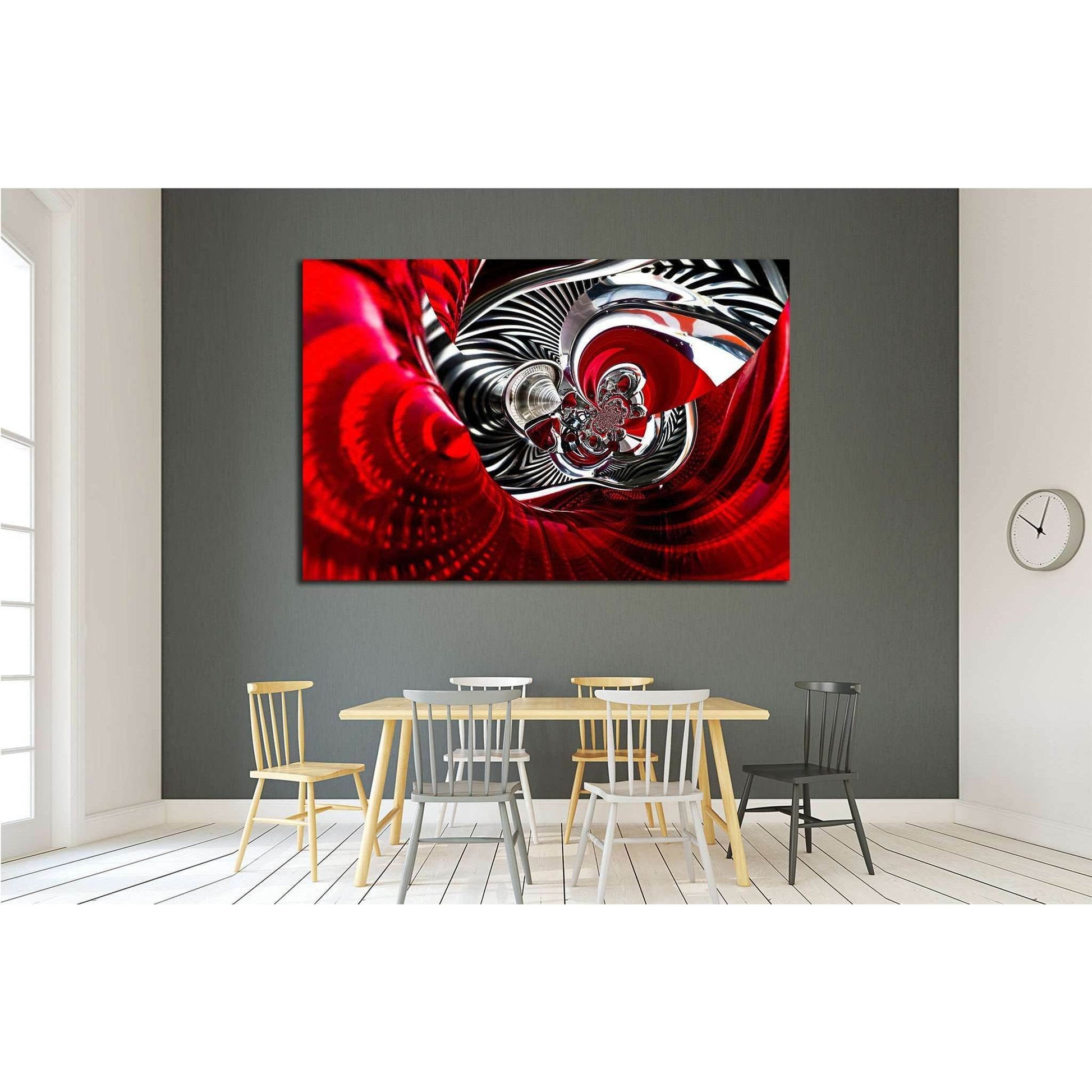 sport car back lights spiral abstract №1613 Ready to Hang Canvas Print - Zellart Canvas Prints ALL_Products, s-1613