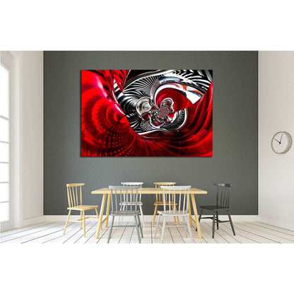 sport car back lights spiral abstract №1613 Ready to Hang Canvas Print - Zellart Canvas Prints ALL_Products, s-1613