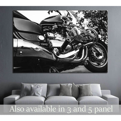 Close up motorcycle №1886 Ready to Hang Canvas PrintCanvas art arrives ready to hang, with hanging accessories included and no additional framing required. Every canvas print is hand-crafted, made on-demand at our workshop and expertly stretched around 10