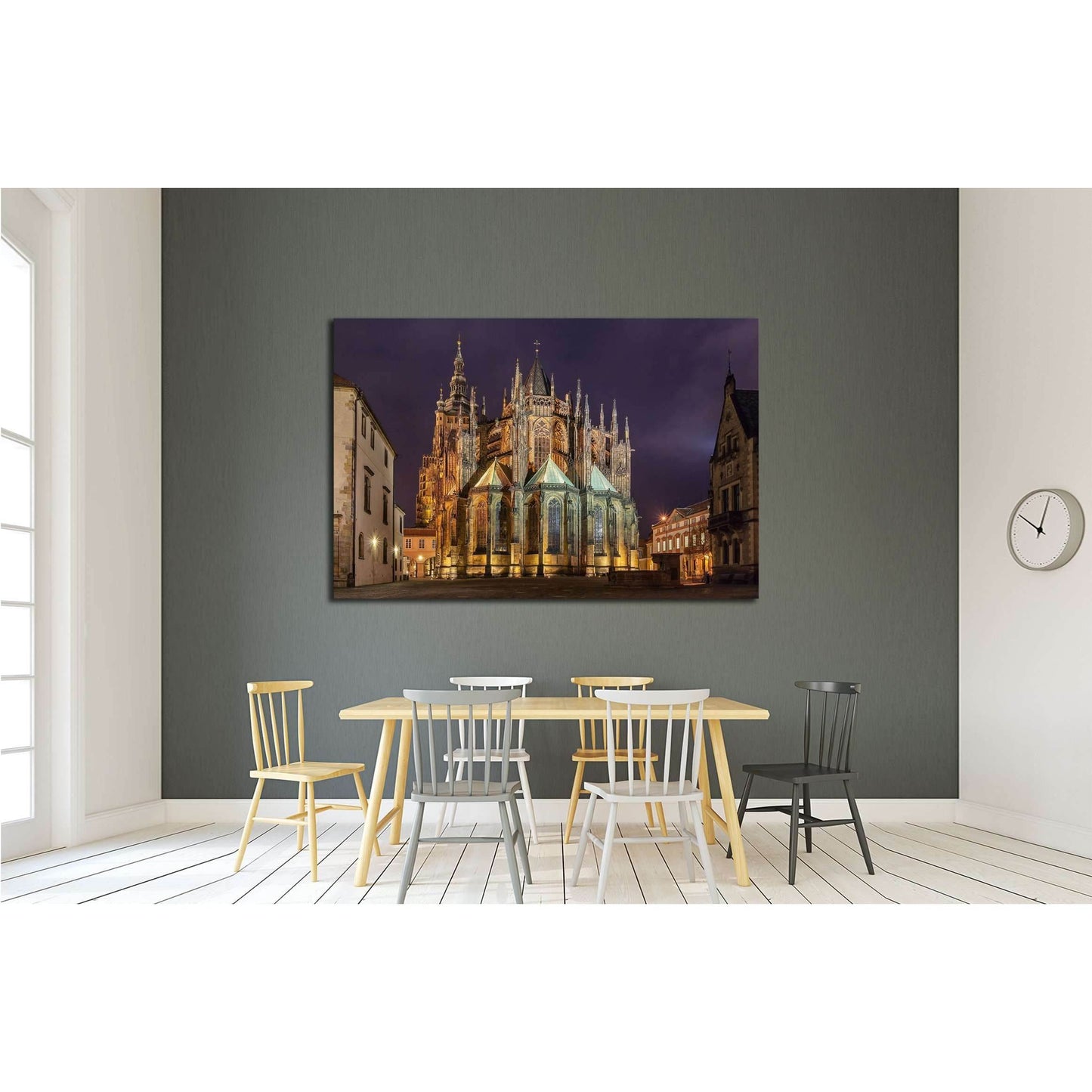 St. Vitus Cathedral in Prague №2614 Ready to Hang Canvas Print - Zellart Canvas Prints ALL_Products, s-2614