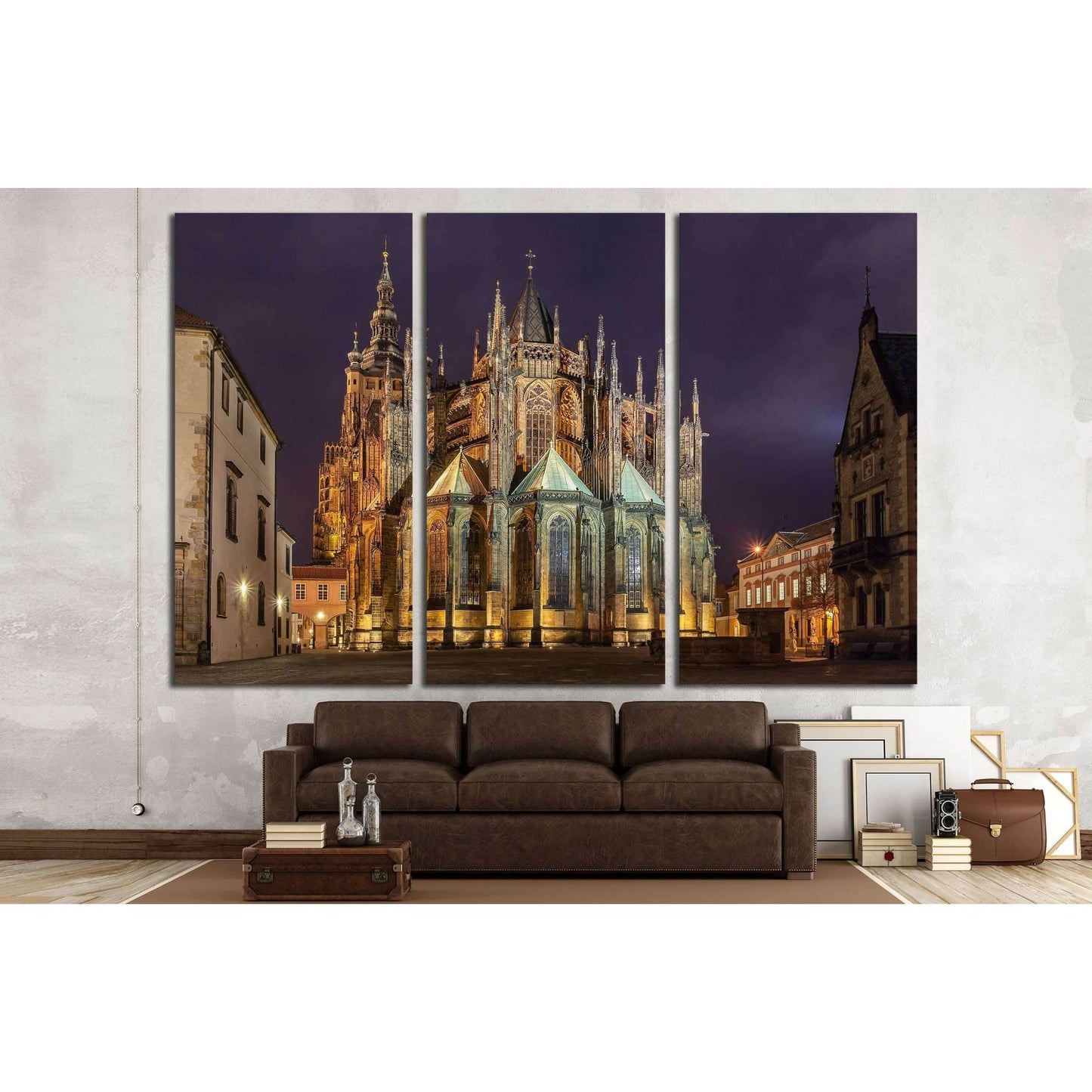 St. Vitus Cathedral in Prague №2614 Ready to Hang Canvas Print - Zellart Canvas Prints ALL_Products, s-2614