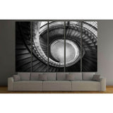 Stair with the spiral twist shape №1604 Ready to Hang Canvas Print