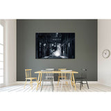 Staple street skybridge by night, in Tribeca, New York City №2197 Ready to Hang Canvas Print