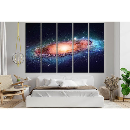 Star Cluster Galaxy №SL418 Ready to Hang Canvas Print - Zellart Canvas Prints 0new, ALL_Products, Astronomy & Space Canvas Wall Art
