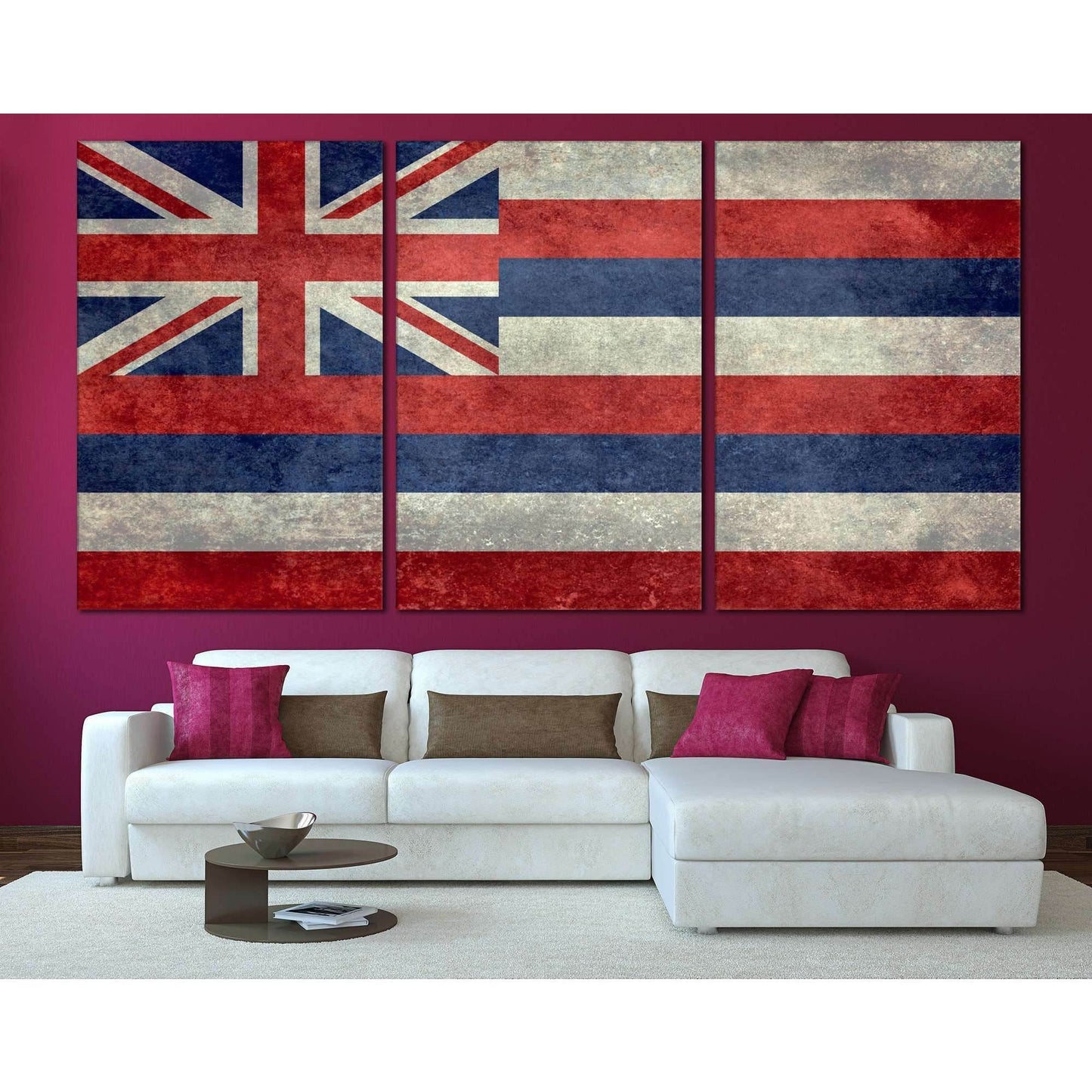State Flag of Hawaii №830 Ready to Hang Canvas PrintCanvas art arrives ready to hang, with hanging accessories included and no additional framing required. Every canvas print is hand-crafted, made on-demand at our workshop and expertly stretched around 10