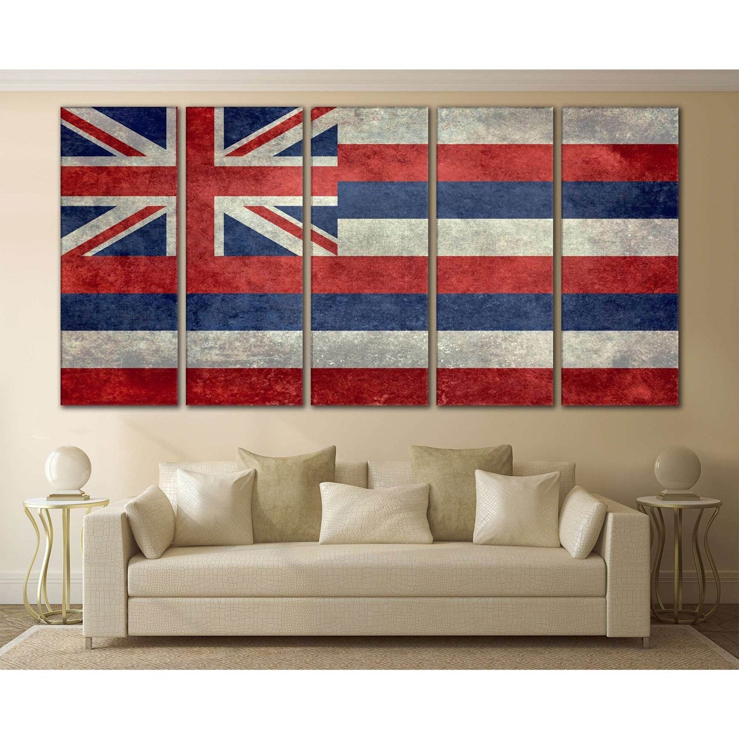 State Flag of Hawaii №830 Ready to Hang Canvas PrintCanvas art arrives ready to hang, with hanging accessories included and no additional framing required. Every canvas print is hand-crafted, made on-demand at our workshop and expertly stretched around 10