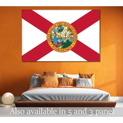 State of Florida №835 Ready to Hang Canvas Print - Zellart Canvas Prints ALL_Products, z-835