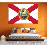 State of Florida №835 Ready to Hang Canvas Print
