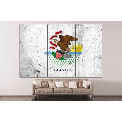 State of Illinois №686 Ready to Hang Canvas PrintCanvas art arrives ready to hang, with hanging accessories included and no additional framing required. Every canvas print is hand-crafted, made on-demand at our workshop and expertly stretched around 100%