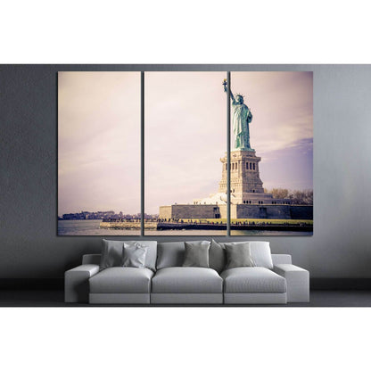 Statue of Liberty, New York №1287 Ready to Hang Canvas Print - Zellart Canvas Prints 0_NY_ART, ALL_Products, s-1287