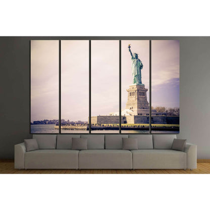 Statue of Liberty, New York №1287 Ready to Hang Canvas Print - Zellart Canvas Prints 0_NY_ART, ALL_Products, s-1287
