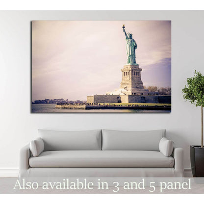 Statue of Liberty, New York №1287 Ready to Hang Canvas Print - Zellart Canvas Prints 0_NY_ART, ALL_Products, s-1287
