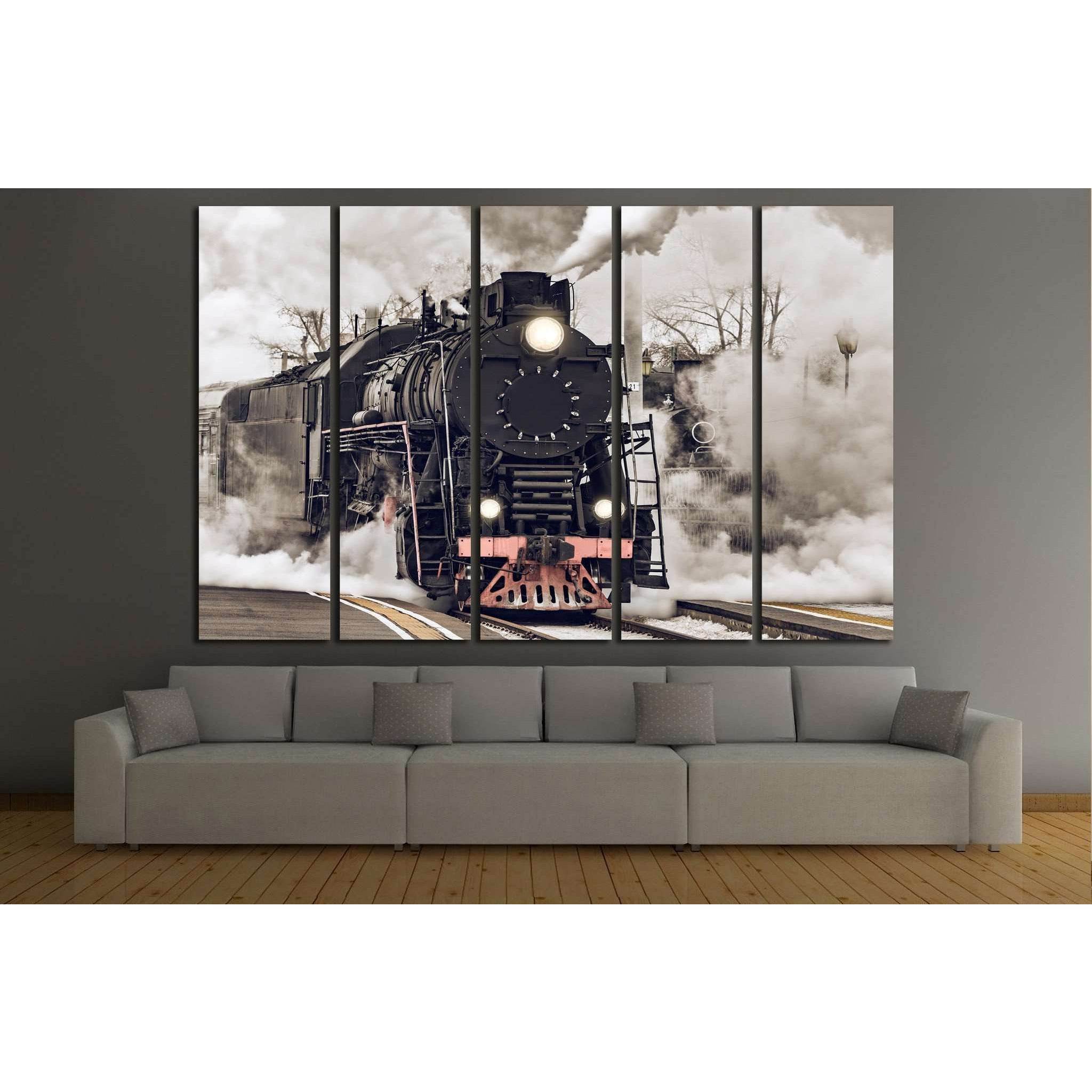 Steam Train №232 Ready to Hang Canvas Print