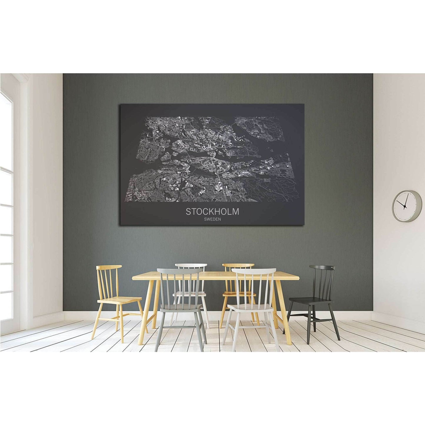 Black & White Stockholm Map Canvas PrintDecorate your walls with a stunning Stockholm Map Canvas Art Print from the world's largest art gallery. Choose from thousands of Black and White Map artworks with various sizing options. Choose your perfect art pri