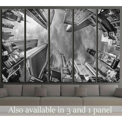 Street view of Times Square Skyscrapers New York City №2627 Ready to Hang Canvas Print - Zellart Canvas Prints 0_NY_ART, ALL_Products, s-2627