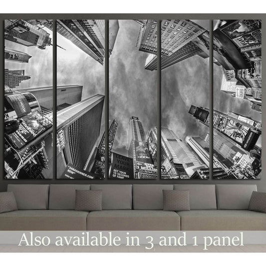 Street view of Times Square Skyscrapers New York City №2627 Ready to Hang Canvas Print - Zellart Canvas Prints 0_NY_ART, ALL_Products, s-2627