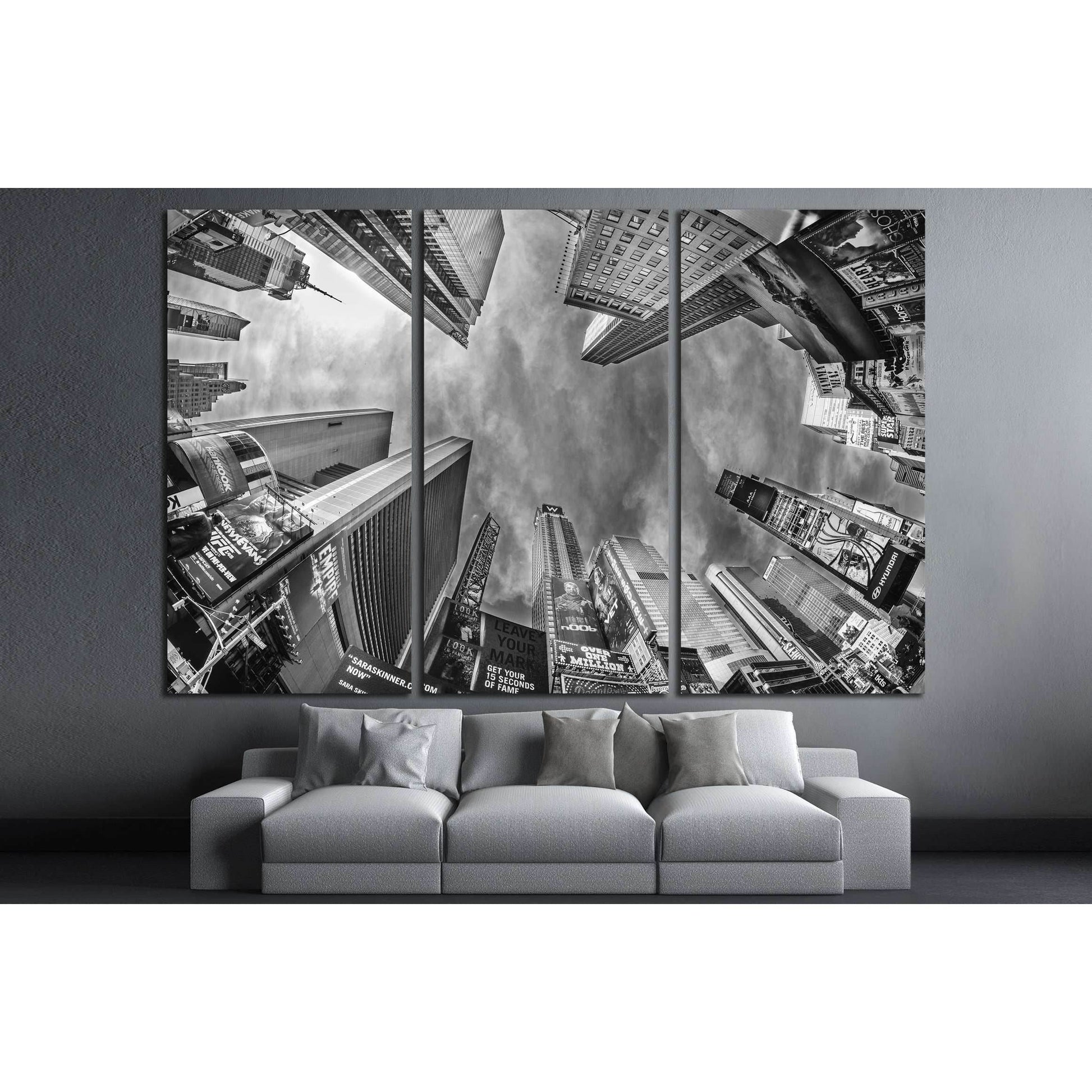 Street view of Times Square Skyscrapers New York City №2627 Ready to Hang Canvas PrintCanvas art arrives ready to hang, with hanging accessories included and no additional framing required. Every canvas print is hand-crafted, made on-demand at our worksho