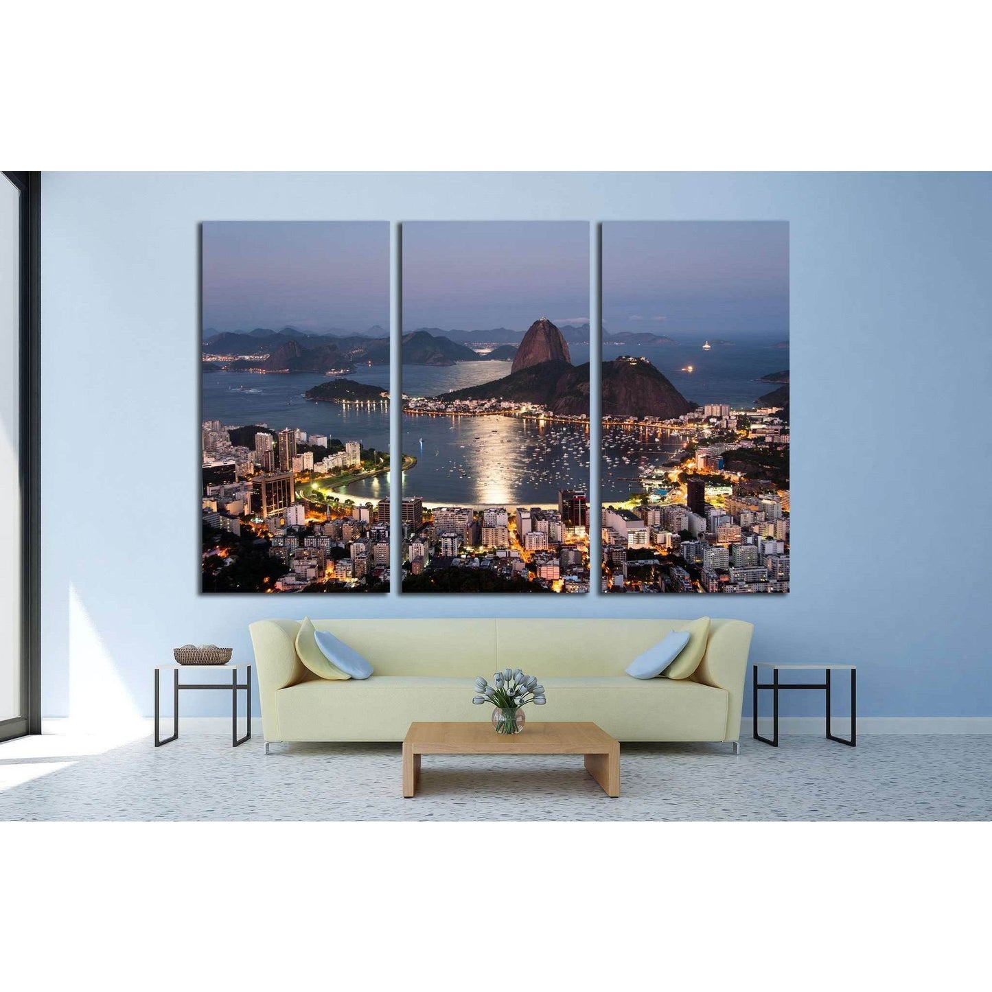 Sugarloaf Mountain, Rio de Janeiro, Brazil №1181 Ready to Hang Canvas Print - Zellart Canvas Prints ALL_Products, s-1181