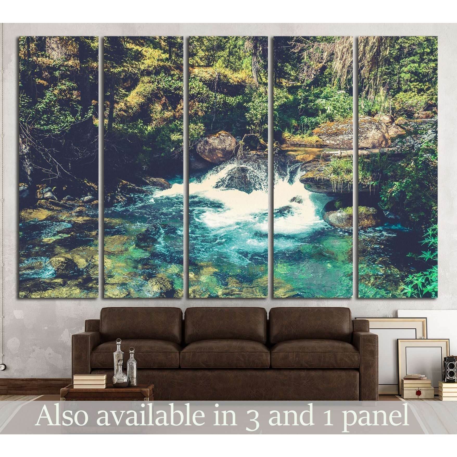 Summer Day in the Forest №2519 Ready to Hang Canvas Print - Zellart Canvas Prints ALL_Products, s-2519
