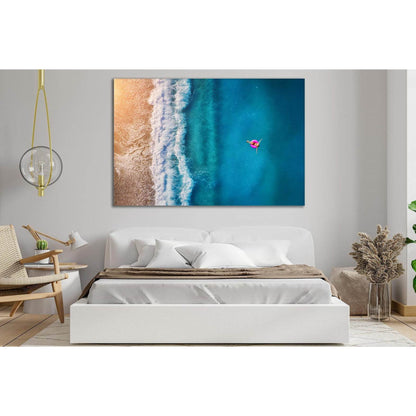 Summer Seascape With Girl №SL143 Ready to Hang Canvas Print - Zellart Canvas Prints 0new, ALL_Products, Beach Ocean & Waves