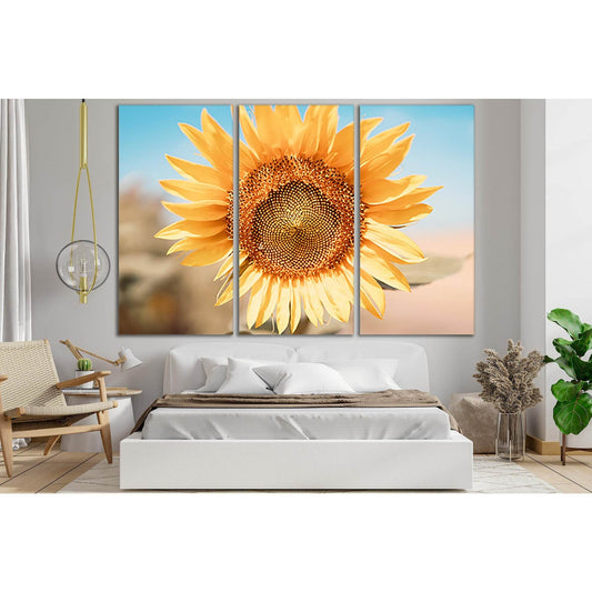 Sunflower Flower №SL683 Ready to Hang Canvas Print - Zellart Canvas Prints 0new, ALL_Products, Floral & Botanical Wall Art