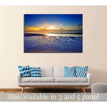Sunrise at the horizon, Huahin, Thailand №2680 Ready to Hang Canvas Print - Zellart Canvas Prints ALL_Products, s-2680