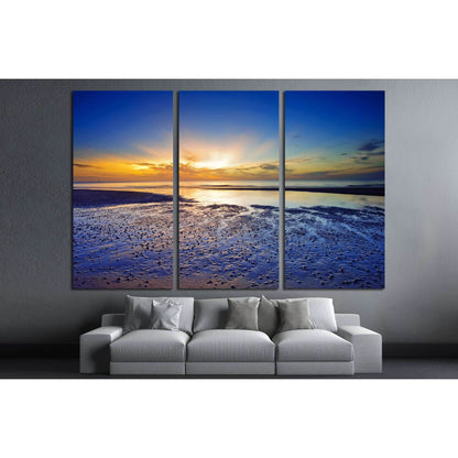 Sunrise at the horizon, Huahin, Thailand №2680 Ready to Hang Canvas Print - Zellart Canvas Prints ALL_Products, s-2680