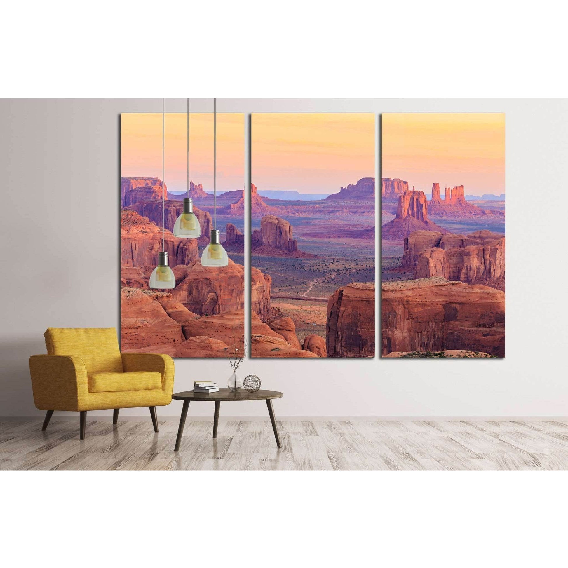 Sunrise in Hunts Mesa, Monument Valley, Arizona, USA №1974 Ready to Hang Canvas Print - Zellart Canvas Prints ALL_Products, s-1974