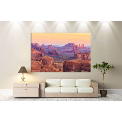 Sunrise in Hunts Mesa, Monument Valley, Arizona, USA №1974 Ready to Hang Canvas Print - Zellart Canvas Prints ALL_Products, s-1974