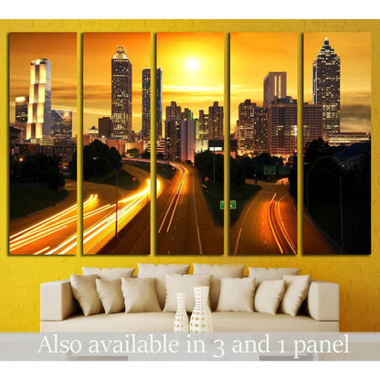 Sunset in Atlanta, United States №1651 Ready to Hang Canvas PrintCanvas art arrives ready to hang, with hanging accessories included and no additional framing required. Every canvas print is hand-crafted, made on-demand at our workshop and expertly stretc